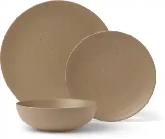 Vue 12pc Desert Bloom Dinner Set in Sand