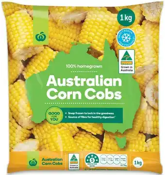 Woolworths Australian Corn Cobs 1 kg u2013 From the Freezer offer