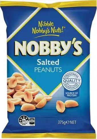 Woolworths Nobbyu2019s Peanuts or Beer Nuts 350-375g offer