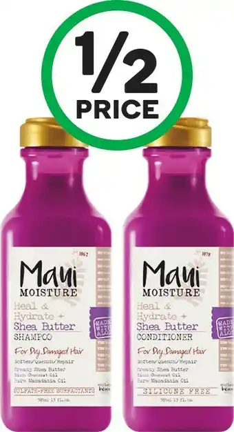 Woolworths Maui Shea Butter Shampoo or Conditioner 385ml offer