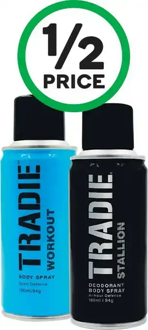 Woolworths Tradie Menu2019s Body Spray 160ml offer