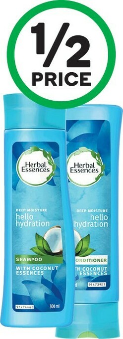 Woolworths Herbal Essences Shampoo or Conditioner 300ml offer