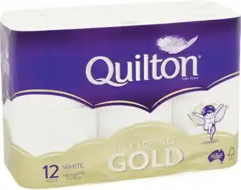 Woolworths Royal Quilton Pk 10 or Quilton Gold Pk 12 Toilet Tissue offer