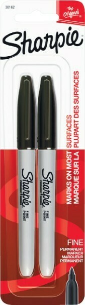 Woolworths Sharpie Fine Permanent Marker Pk 2 offer