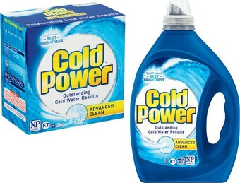 Coles Cold Power Laundry Liquid 1.8 Litre-2 Litre or Powder 2kg offer