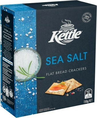 Coles Kettle Flat Bread Crackers 150g offer