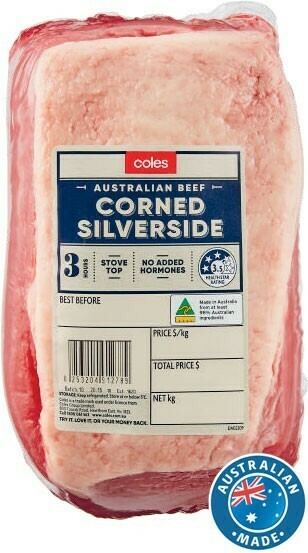 Coles Coles No Added Hormones Beef Corned Silverside offer