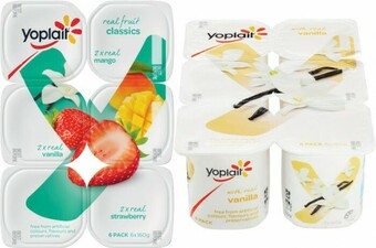 Coles Yoplait Yoghurt 6x160g offer