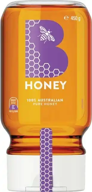 Coles B Honey 100% Australian Pure Honey Squeeze 450g offer
