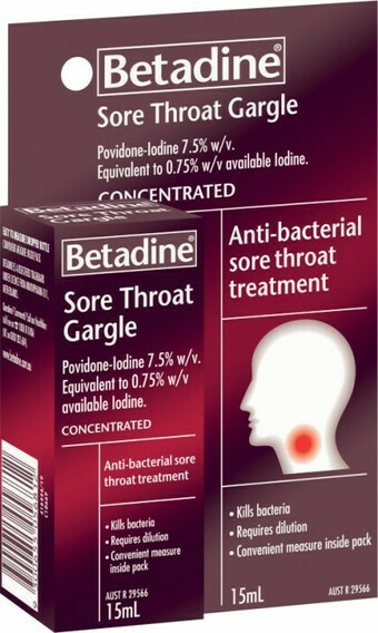 Coles Betadine Sore Throat Gargle 15mL offer