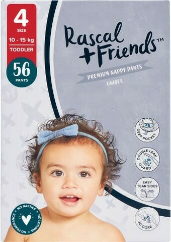 Coles Rascal + Friends Jumbo Nappy Pants 46 Pack-56 Pack offer