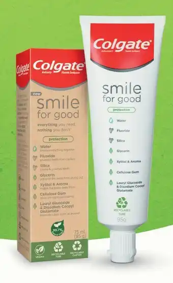 Coles Colgate Smile For Good Toothpaste 95g offer