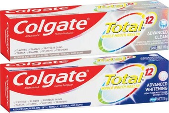 Coles Colgate Total Advanced Toothpaste 115g offer