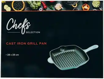 Coles Chefu2019s Selection Cast Iron Grill Pan offer