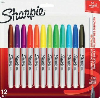 Coles Sharpie Fine Assorted Markers 12 Pack offer