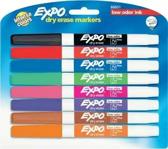 Coles Expo Fine Whiteboard Markers Assorted 8 Pack offer