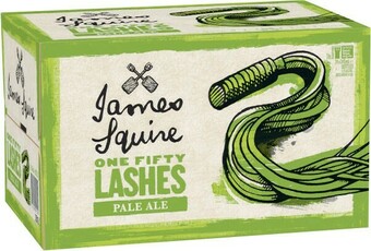 Coles James Squire 150 Lashes Pale Ale Bottles 24x345mL offer