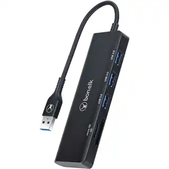 JB Hi-Fi Bonelk Long-Life USB-A to 3 Port Hub and SD Card Reader offer