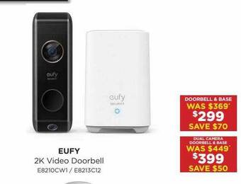 Bing Lee Eufy 2k Video Doorbell offer