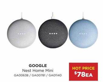 Bing Lee Google Nest Home Mini offer