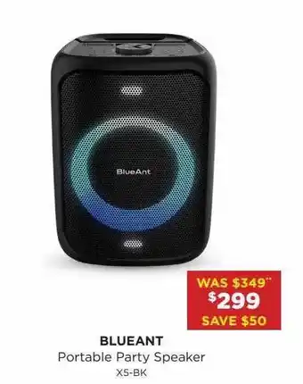 Blueant Portable Party Speaker X5-bk