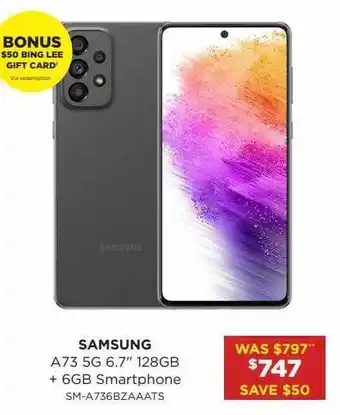 Bing Lee Samsung A73 5g 4.7 offer
