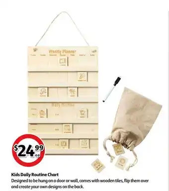 Coles Kids Daily Routine Chart offer