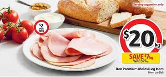 Coles Don Premium Melosi Leg Ham offer