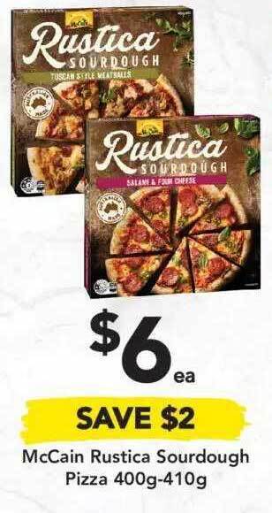 Drakes Mccain Rustica Sourdough Pizza 400g-410g offer