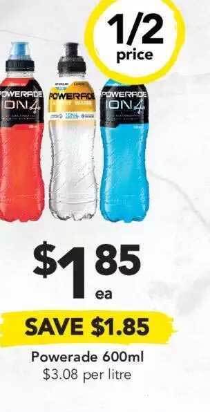 Drakes Powerade 600ml offer