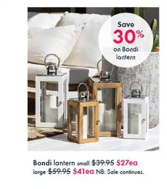 Bondi Lantern Small Large