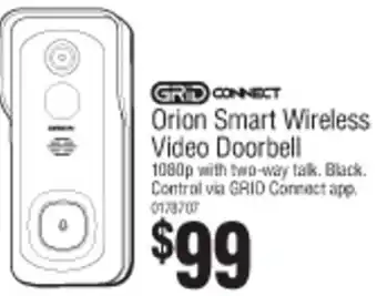 Bunnings Orion Smart Wireless Video Doorbell offer