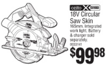 Bunnings 18V Circular Saw Skin 165mm offer