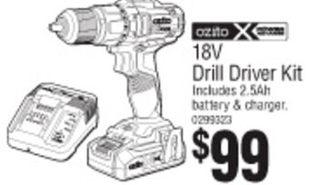 Bunnings 18V Drill Driver Kit offer