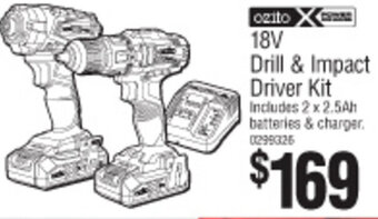 Bunnings 18V Drill & Impact Driver Kit offer