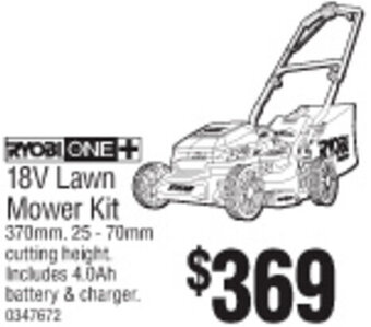 Bunnings 18V Lawn Mower Kit offer