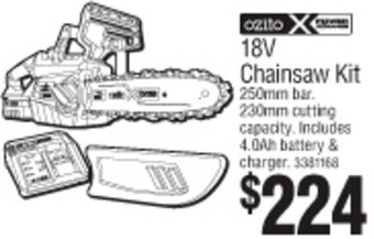 Bunnings 18V Chainsaw Kit offer