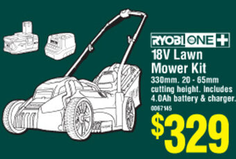 Bunnings 18V Lawn Mower Kit offer