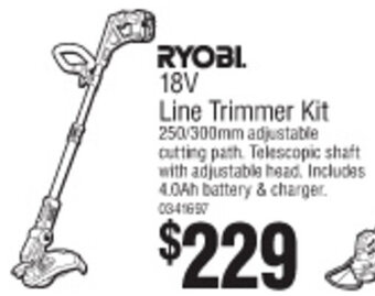 Bunnings 18V Line Trimmer Kit offer