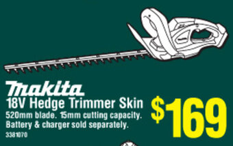 Bunnings Makita 18V Hedge Trimmer Skin offer