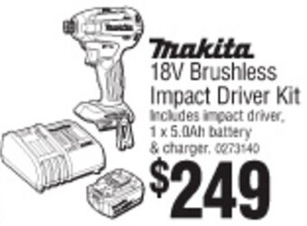 Bunnings 18V Brushless Impact Driver Kit offer