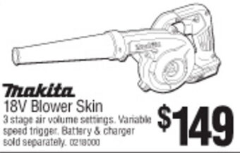 Bunnings 18V Blower Skin offer