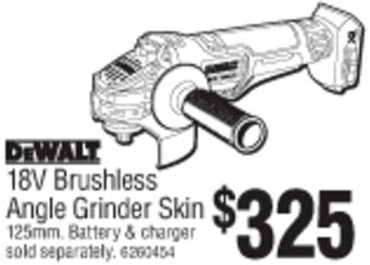18V Brushless Angle Grinder Skin