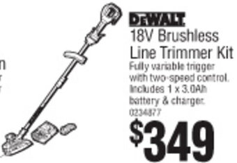 Bunnings 18V Brushless Line Trimmer Kit offer