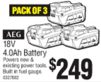Bunnings 18V 4.0Ah Battery offer