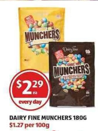 ALDI Dairy Fine Munchers 180g offer