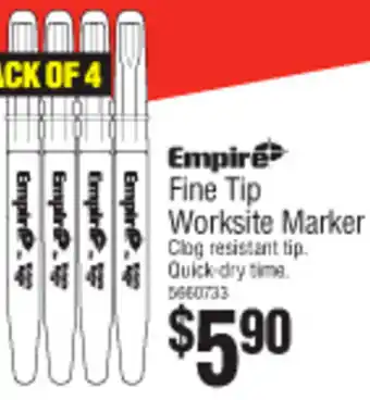 Fine Tip Worksite Marker
