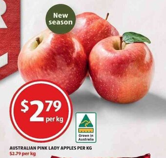 ALDI Australian Pink Lady Apples per kg offer