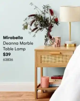 BIG W Mirabella Deanna Marble Table Lamp 63836 offer