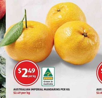 ALDI Australian Imperial Mandarins Per kg offer